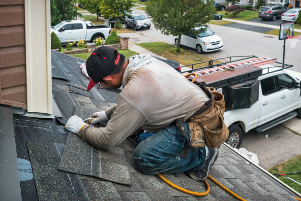 Professional Flat Roof Repair technician working in Algonquin, IL